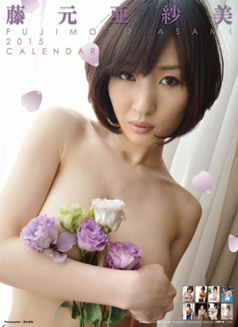 ２０１５年藤元亜紗美カレンダー　表紙